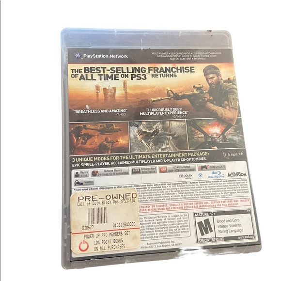 Call of Duty Black Ops Play Station 3 PS3 - Picture 4 of 5